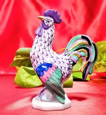 Buy Herend Rooster Fishnet Figurine • 286.20£