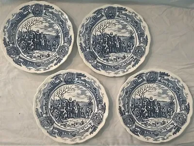 Buy 4 Vintage America Hurrah Dinner Plates J & G Meakin English Ironstone England  • 58.80£