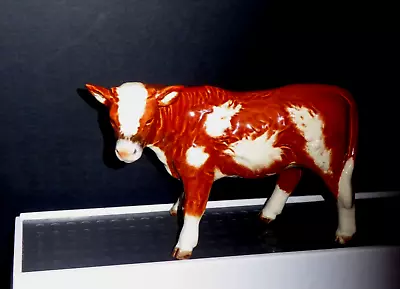 Buy Goebel Figurine Goebel Porcelain Cattle Stear Cow Figure Animal Statue Goebel • 44.99£