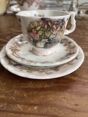 Buy Royal Doulton Brambly Hedge Miniature Autumn Trio ~ Cup, Saucer & Plate  • 15£