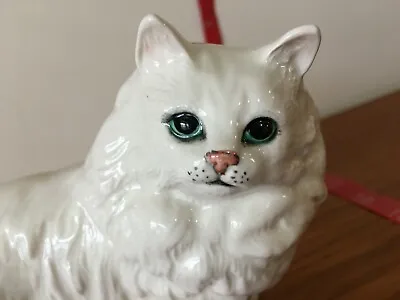 Buy Vintage English Beswick Figurine – Highly Collectible White Persian Cat  • 37.07£