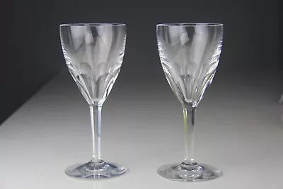 Buy Pair Of Baccarat Cut Crystal Genova Pattern Claret Wine Glasses 6.5  • 110.29£