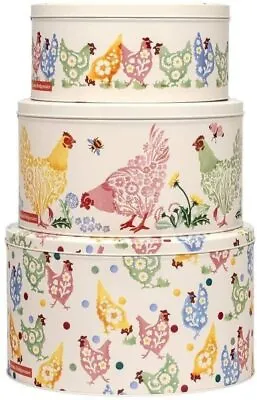 Buy Emma Bridgewater Spring Polka Chickens Set Of Three Easter Cake Tinware • 40.99£