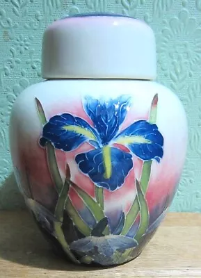 Buy Old Tupton Ware Ceramic Iris Design Lidded Ginger Jar Collectable/Decorative • 20£