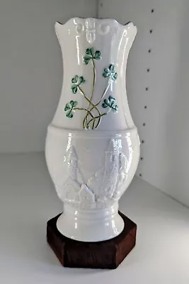 Buy Belleek Glendalough Fine Pottery Vase Pre Loved Pristine No Box 9th Mark • 8£
