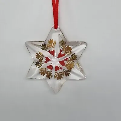 Buy Holmegaard Crystal Christmas Ornament Annual Star Tulip Design • 14.99£