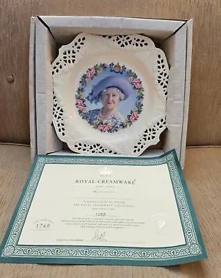 Buy Commemorative Plate Queen Elizabeth 100 Birthday Royal Creamware • 18.97£