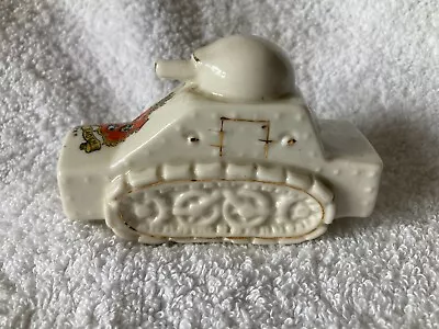 Buy Vintage Carlton Ware Leicester Crest Crested Ww1 Armoured Car • 20£