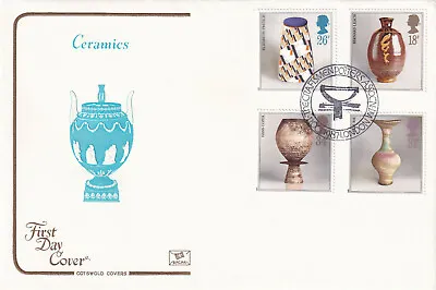 Buy (32170) GB Cotswold FDC Studio Pottery Craftsmen Potters London 1987 • 1.68£