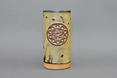 Buy Vintage 1970s Tremor Studio Pottery Vase Raised Flower Design • 26.99£