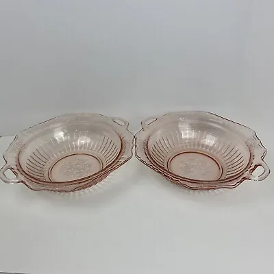 Buy Anchor Hocking Vintage Pink Mayfair Handled Serving Bowls 10  Set (2) • 27.39£