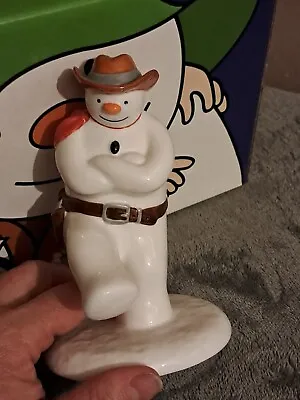 Buy Coalport Snowman Figurine First Edition Cowboy Jig Boxed • 24.99£
