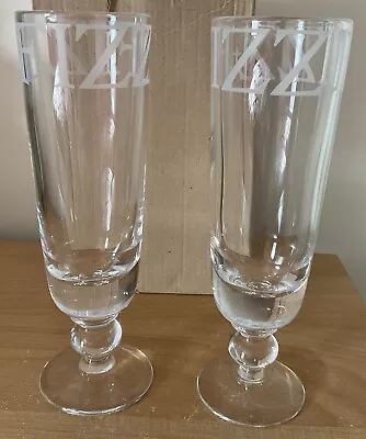 Buy Emma Bridgewater Champagne Glasses- Etched In Black Toast- Fizz Fizz • 59£