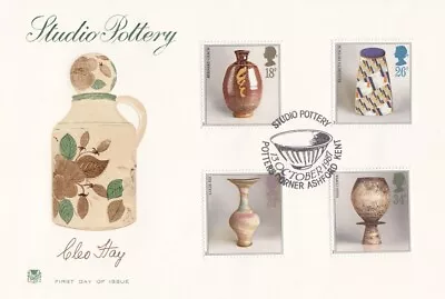 Buy 1987 Stuart Studio Pottery - Studio Pottery, Potters Corner, Ashford SPMK FDC. • 1£