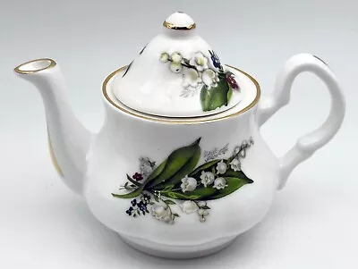 Buy Hayward & Warwick 1855 Bone China Mini Teapot Lilly Of The Valley England 3  • 8.54£