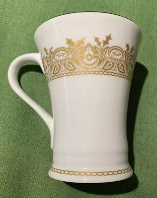 Buy Laura Ashley Fine China Mug, White And Gold. Very Elegant! • 2£