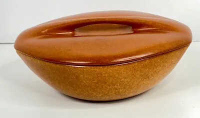 Buy Vtg Raymor Roseville Pottery Casserole Dish W/Lid Very Rare Pumpkin Terracotta • 156.39£