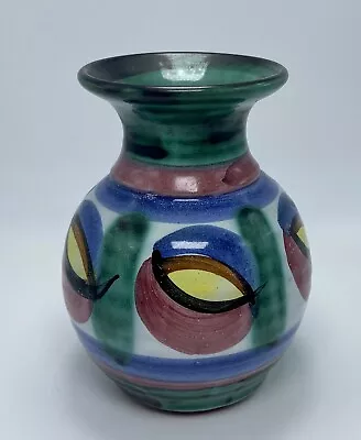 Buy Tintagel Studio Pottery Small Dragon Eye Vase Hand Pained Colourful Approx 11 Cm • 7.99£