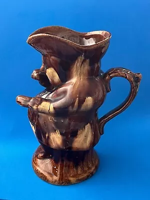 Buy Antique Rockingham Brown Treacle Glaze Toby Jug • 25£