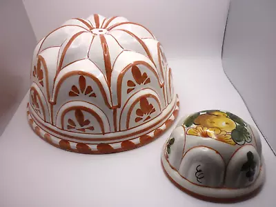 Buy Bassano Ceramic Molds With Original Stickers  1 Large & 1 Small LOT Of 2 Vintage • 23.07£