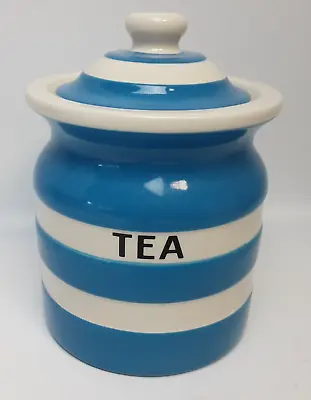 Buy Vintage T G Green Cornishware Tea  Storage Jar • 30£