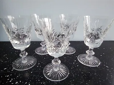 Buy 5 X EDINBURGH CRYSTAL STAR OF EDINBURGH CLARET WINE GLASSES * 13cm High * VGC • 34.99£