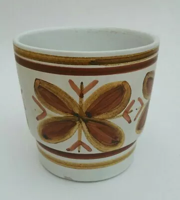 Buy Cinque Ports Pottery - The Monastery Rye - 3.5  Planter - Brown Floral Design • 9.99£