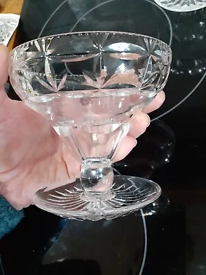 Buy Vintage Webb Corbett Art Deco Style Crystal Cut Glass Dishes  Bowls X 4 Perfect  • 19.99£