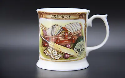Buy Vintage Queen's Fine Bone China  Cricket  Pattern Mug Made In England • 8.69£