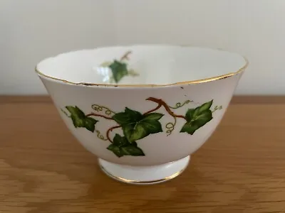 Buy Vintage Colclough  Ivy Leaf  Vine  Gold Rim Large Open Sugar Bowl Plain  • 4.50£