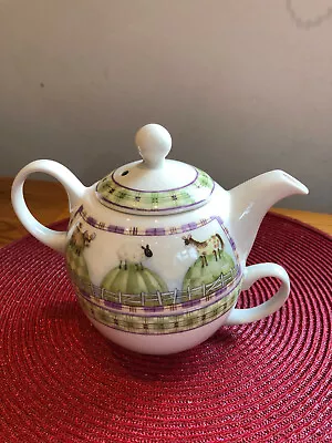 Buy Arthur Wood Tea For One Tea Pot And Cup Set Still Boxed - Highland Animals • 15.91£