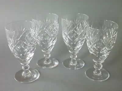 Buy Webb Corbett Crystal - Georgian - 4 Port Sherry Juice Glasses - 4.5  Or 11 Cm • 16£