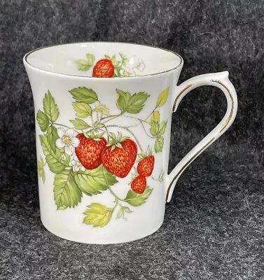 Buy Rare Vintage QUEEN'S CHINA Virginia Strawberry Fine Porcelain Tea Coffee Cup • 5.78£