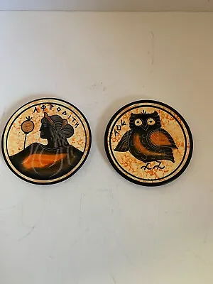 Buy Traditional Handmade Isle Of Rhodes Pottery Plates By Savas Of Rhodes • 23.43£