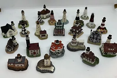 Buy Set / Lot Of 23 Lenox Handcrafted Mini Lighthouses Thimbles • 18.94£