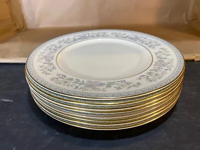 Buy Set Of 8 /Royal Doulton Minton Bordeaux Fine Bone China Dinner Plates / England • 61.64£