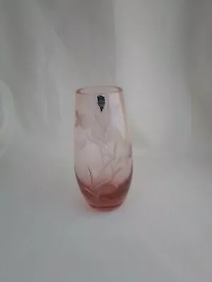 Buy Gleneagles Crystal, Cut Glass Thistle Pattern Vase • 23£