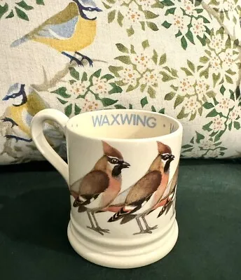 Buy Rare Emma Bridgewater Waxwing Bird Mug 1/2 Half Pint Earthenware Pottery • 35£