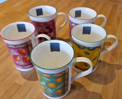 Buy Crown Trent Staffordshire  Fine Bone China Mugs Set Of 5, Can Be Split If Needed • 14.99£
