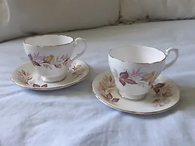 Buy Royal Standard Fine Bone China - 2 X Cups And Saucers - Yellow Rose Design. • 4£