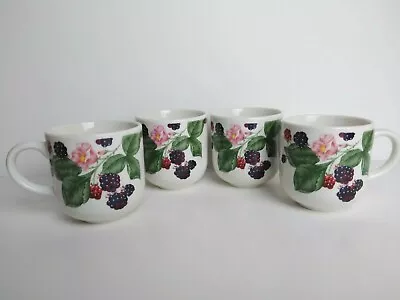 Buy TIENSHAN Stoneware Set Of 4  Raspberry Social  Coffee/Tea Cups 8oz. • 17.26£