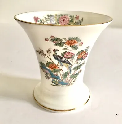Buy Wedgwood Vintage Bone China Small Vase, Kutani Crane Design • 5.75£