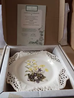 Buy Royal Creamware Floral Collection Perforated Plate  Primroses  Paul Jerrard • 14.50£