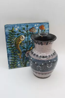 Buy Hans Eder Gmunden Austrian Ceramic Tile And Vase • 30£