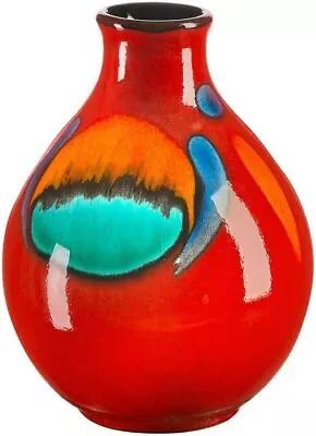 Buy Poole Pottery Volcano Bud Vase, 12 Cm, Orange • 94.33£