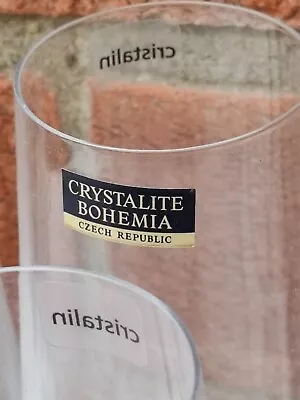Buy 4 Gorgeous Czech Bohemia Crystal Cristalin Wine Glasses, Brand New,  • 15£