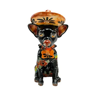Buy Talavera Chihuahua Folk Art Cute Dog Home Decor Mexican Pottery Multicolor 8.5  • 112.85£