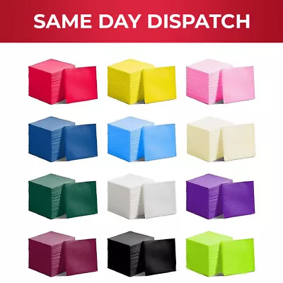 Buy Paper Napkins Disposable Tableware Party Supplies Celebration Tissue Serviettes • 7.45£