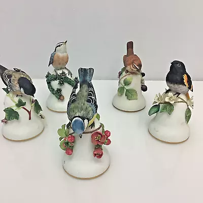 Buy Franklin Porcelain Bird Bells By Peter Barrett X5 AC • 12.99£