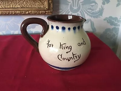 Buy Vintage Torquay Ware For King And Country Motto Ware Jug • 5£